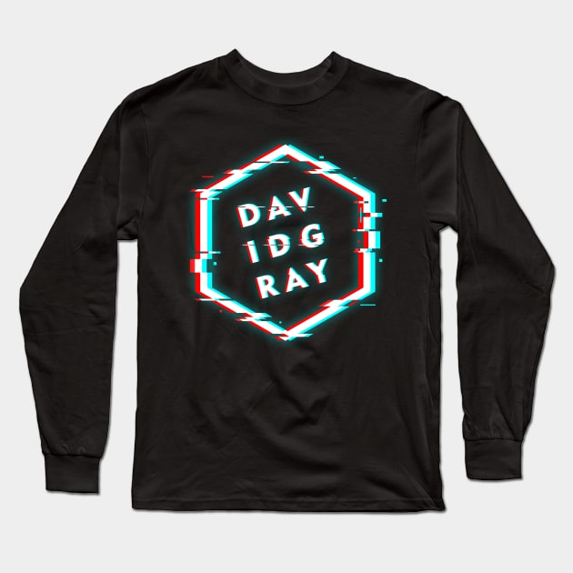 DAVID GRAY POLYGON GLITCH Long Sleeve T-Shirt by BELLASOUND